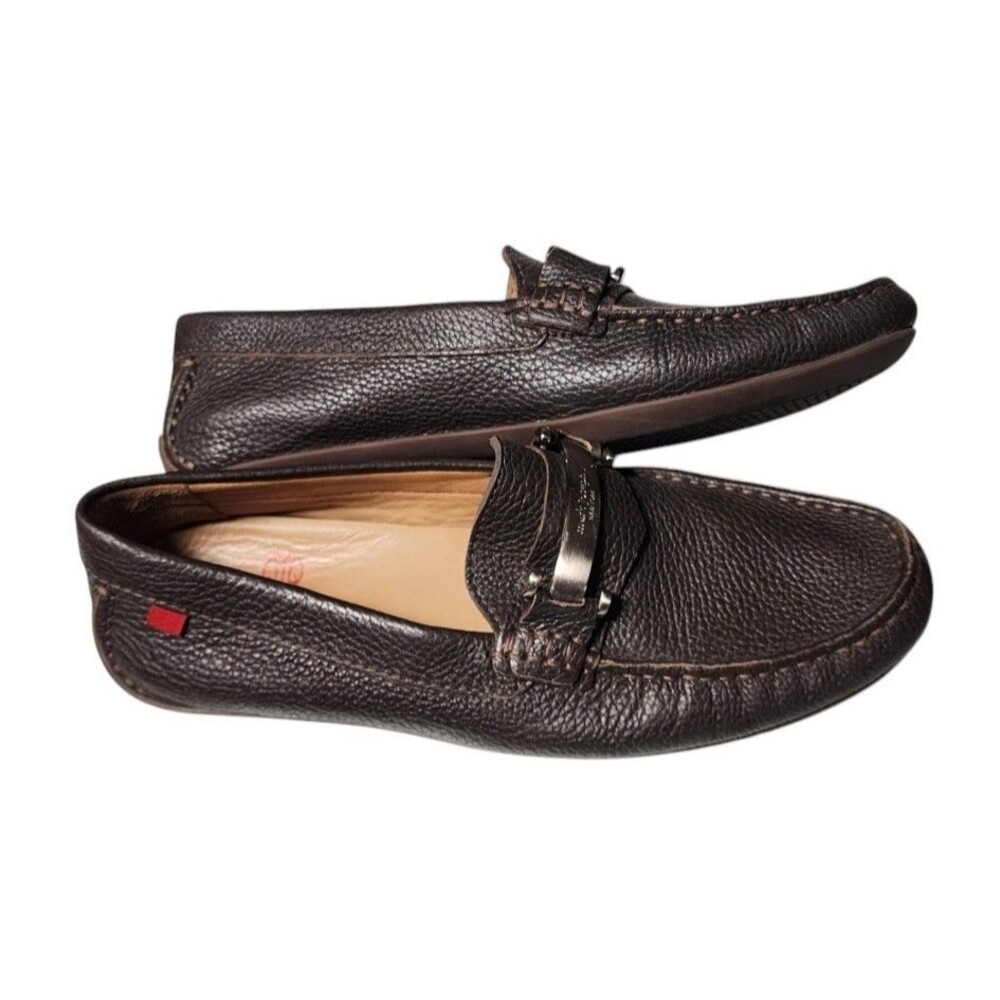 Marc Joseph New York Bryant Park Weave Loafers Calf Leather Size 9 Brazil